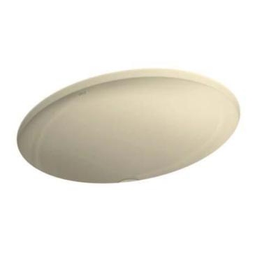 Imagem de Cuba de Embutir para Banheiro Oval L37 Creme - Deca