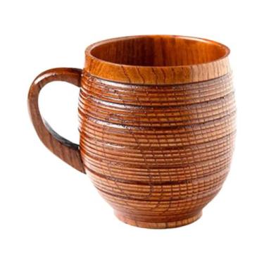 Imagem de Caneca De Cerveja De Madeira Estilo Japonês Resistente a Altas Tempera