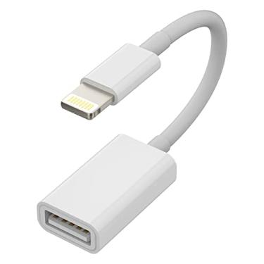 Imagem de Adaptador para iPhone OTG Dongle Lightning macho para cabo USB fêmea para iPad Air Camera Leitor de cartão U Disk Flash Drive Mouse Teclado MIDI Hub compatível com 13 12 11 Pro Max Mini XR X XS 8 7 SE
