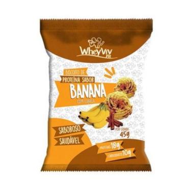 Imagem de Biscoito de Proteína Sabor Banana c/ Canela Wheyviv 45g