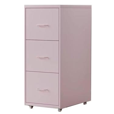 Imagem de Armário de arquivo de gaveta de metal, móveis de escritório, armário de arquivo lateral com 3 gavetas para uso no escritório