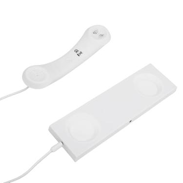 Imagem de Dpofirs Aparelho de Telefone retrô, Tipo C Vintage Com Fio Plug-in Receptor de Telefone Celular Portátil Com Microfone e Alto-falante, Plug and Play, para Telefones, Tablets e Laptops (Branco)