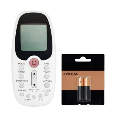 Imagem de Controle Remoto Para Ar Condicionado Compatível Com KOMECO MIDEA COMFEE Visor LCD Funções Turbo Swing Timer Sleep