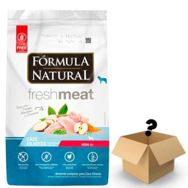 Imagem de Racao Formula Natural Caes Fresh Meat Filhotes Racas Medias 12Kg + Surpresa