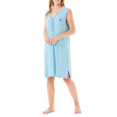 Imagem de Camisola Coração sem Manga - Lohe, Turquesa, M