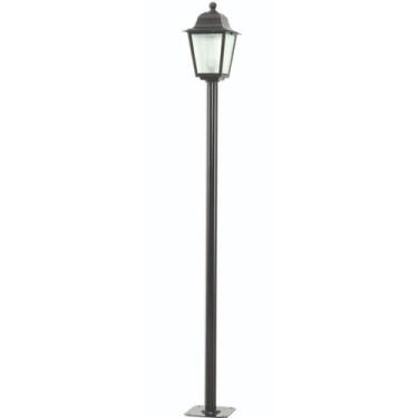 Imagem de Poste para Jardim Colonial Preto Tubo em Alumínio Luminária de Piso So