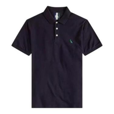Imagem de Camisa Polo Reserva Piquet Basica Masculino Azul Marinho-Masculino