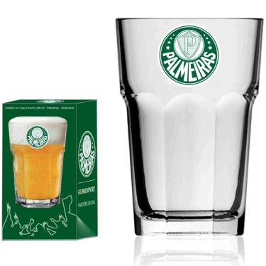 Imagem de Copo para Cerveja Globimport Country Palmeiras Logo 8602205 - 400 ml