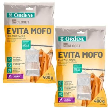 Imagem de Kit 2 Antimofos Desumidificadores para Armário Lavanda 400g Ordene My 