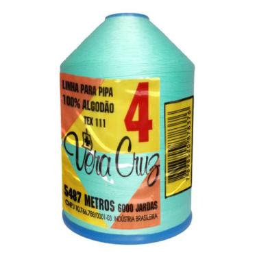 Imagem de Linha De Pipa Vera Cruz 6000 Jardas fio 4, 100% algodão sem adição de 