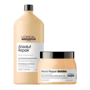 Imagem de Loreal Absolut Repair - Shampoo 1,5L + Máscara Golden 500Ml - Loreal P