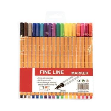 Imagem de Conjunto De Canetas De Linha Fina De 10, 18 E 24 Cores, À Prova d'Água