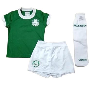 Imagem de Uniforme Infantil Palmeiras Artilheira Feminino Oficial