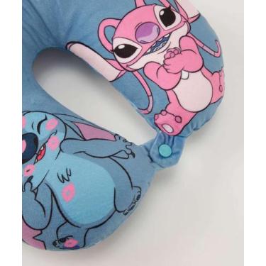 Imagem de Almofada Pescoço Estampa Stitch Plush Disney-04102, UN, Azul