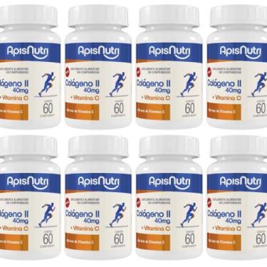 Imagem de 8x Colágeno Tipo 2 + Vitamina C 500mg 60 Comprimidos - ApisNutri