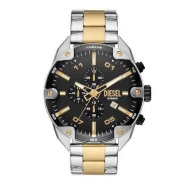 Imagem de Relógio Diesel Dz4627 Spiked de 49mm Prata e Dourado-Feminino