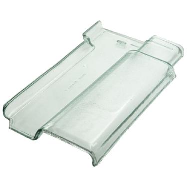 Imagem de Telha de Vidro Texturizado 40x21,5cm Romana - 1040001 - IBRAVIR