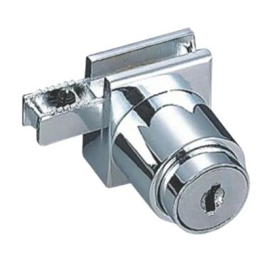 Imagem de Fechadura Plus para Vitrini com fixação no Perfil Aluminio U - Obra Gl