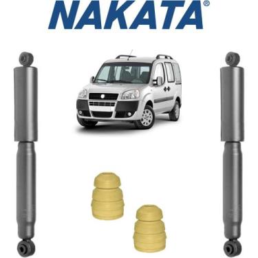 Imagem de Conjunto 2 Amortecedor Traseiro Doblo Nakata + Batente 2007