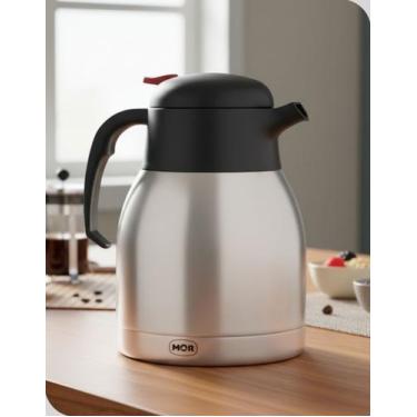 Imagem de Bule Térmico Inox 1,2L Mor com Alça e Gatilho