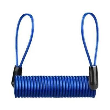 Imagem de Cadeado De Cabo Antifurto Para Bicicleta De 1,2m Com Alarme E Trava De