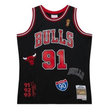 Imagem de Regata Mitchell & Ness Jersey Highway Swingman Chicago Bulls 1997-98 Dennis Rodman Masc...