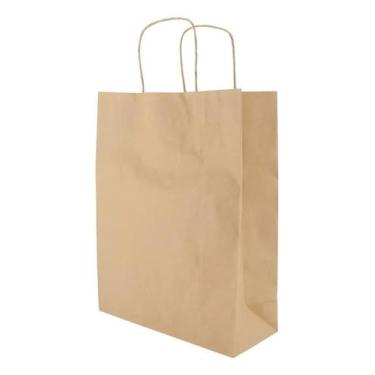 Imagem de Sacola De Papel Kraft Econômica M 50 Unidades Sacolasbr - Congratulati