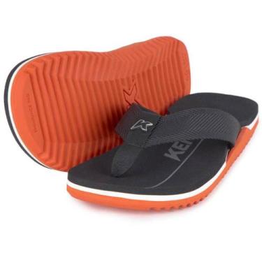 Imagem de Chinelo Kenner Nk6 Pro Masculino - Preto e Laranja, 38