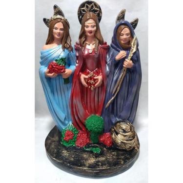 Imagem de Imagem Deusa Triplice Hecate Escultura Gesso Estatua 30 Cm - Lua Misti