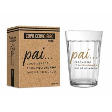 Imagem de Copo Americano Pai Você Merece Toda Felicidade 190ml - Brasfoot