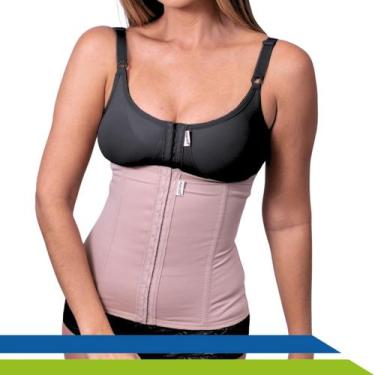 Imagem de Cinta Modeladora Compressora Abdominal com Colchetes e 4 Barbatanas Ci