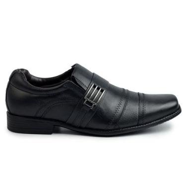Imagem de Sapato Social Masculino Zapattero Flex 8022, 41, Preto
