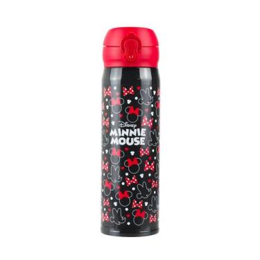 Imagem de Garrafa Térmica Preta Minnie 400ml Produto Licenciado Disney - Taimes