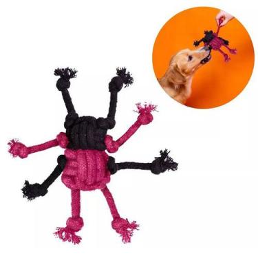 Imagem de Brinquedo Cachorro Puxador Mordedor Corda Dona ARANHA Petiko