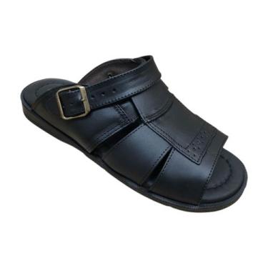 Imagem de Sandalia Italianinho Chinelo Reversível Couro Legitimo Macio Francisca