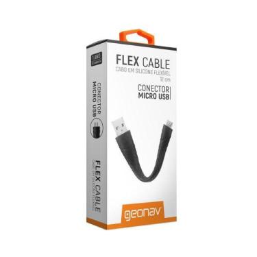 Imagem de Cabo Micro USB Revestimento de Silicone 12 Cm - Geonav