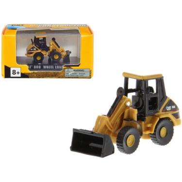 Imagem de Miniatura 1/64 Retro Escavadeira Cat 906 Diecast, Amarelo