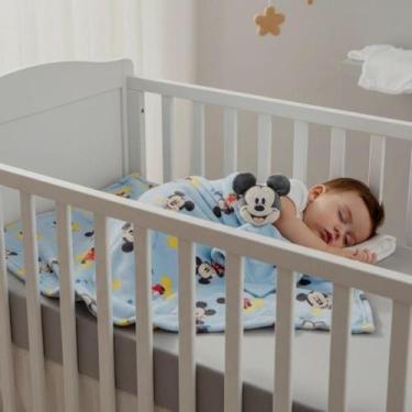 Imagem de Manta bebê naninha mickey hipoalergênico 75cmx90m jolitex