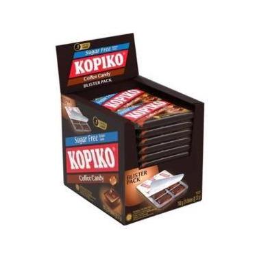 Imagem de Bala kopiko cartela café sugar free display c/ 24 cartelas