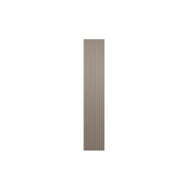 Imagem de Painel Ripado Modular 39cm Fixação na Parede MDF Gris Fosco Linea Brasil