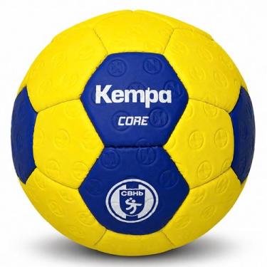 Imagem de Bola Handebol Juvenil Kempa Core H1 Oficial CBHB Costurada, Amarelo, A