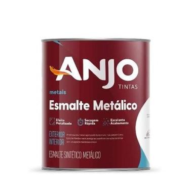Imagem de Tinta Esmalte Metálico Prata 900ml Anjo