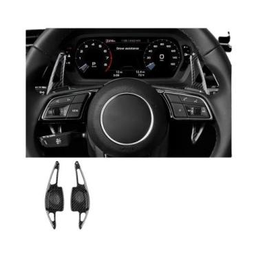 Imagem de Paddle Shifters De Estilo Fibra De Carbono Para Volante Audi A3 A4L A5