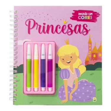 Imagem de Livro - Diversão com Cores: Princesas
