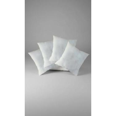 Imagem de Kit 4 Recheios Almofada Fibra Silicone 45x45cm Branco - Congratulation