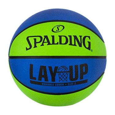 Imagem de Spalding Lay-Up Mini Outdoor Azul/Verde Basquete 56 cm