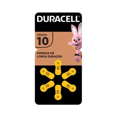 Imagem de Duracell Pilhas Auditivas Nº 10 Pack 6 Unidades – Alta Performance para Aparelhos Auditivos