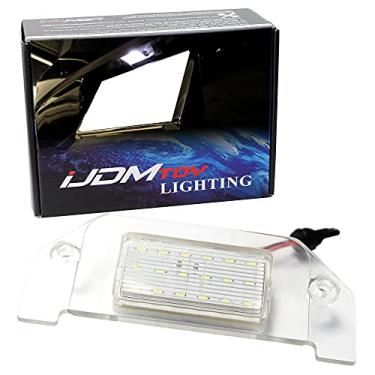 Imagem de iJDMTOY ajuste exato 3 x luminária brilhante 18-SMD xenon branco LED placa de licença conjunto compatível com Dodge Charger, Challenger, Chrysler 300iJDMTOY 2005-2014 Dodge Charger 75-190-White