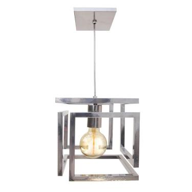 Imagem de Pendente Infinity Cromado +Lâmpada Filamento G80 110V