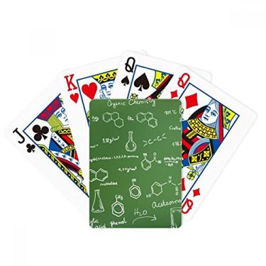 Imagem de DIYthinker Baralho de pôquer com estrutura molecular atômica, química orgânica, presente de jogo de mesa